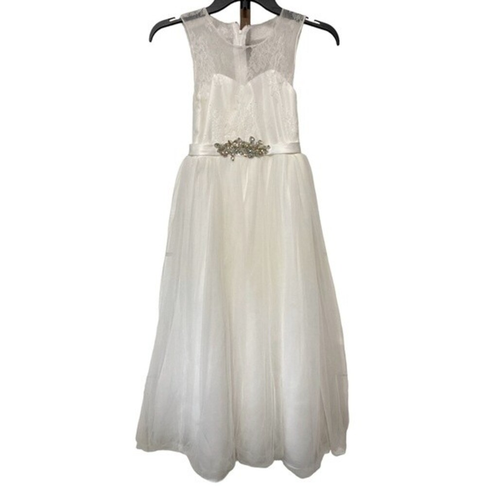 Flower Girl Elegant Rhinestone Dress